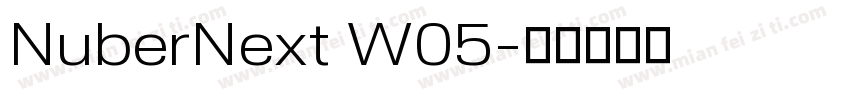 NuberNext W05字体转换